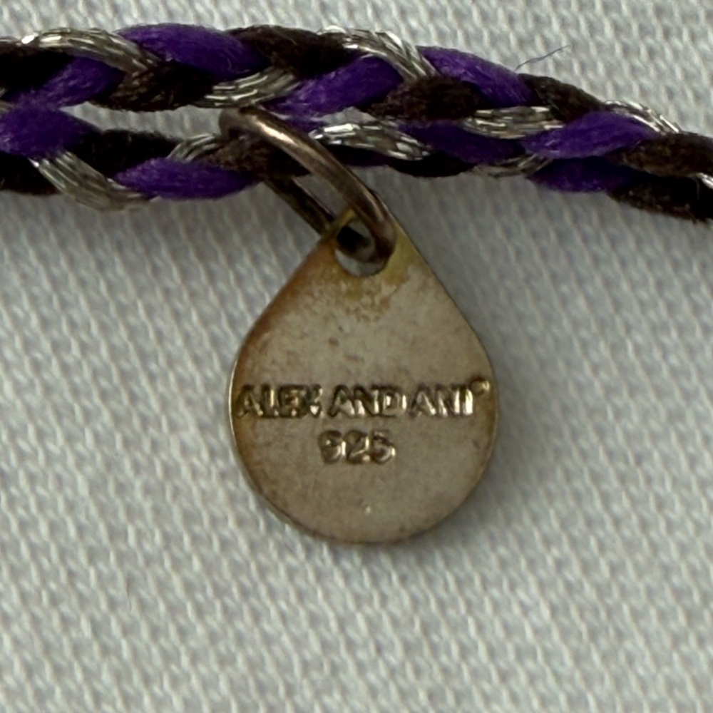 Precious Threads Onyx Amethyst Gemstone Sterling … - image 6